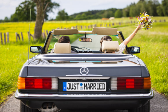 FAHTPIX-Hochzeit_im_Cabrio_Just_Married